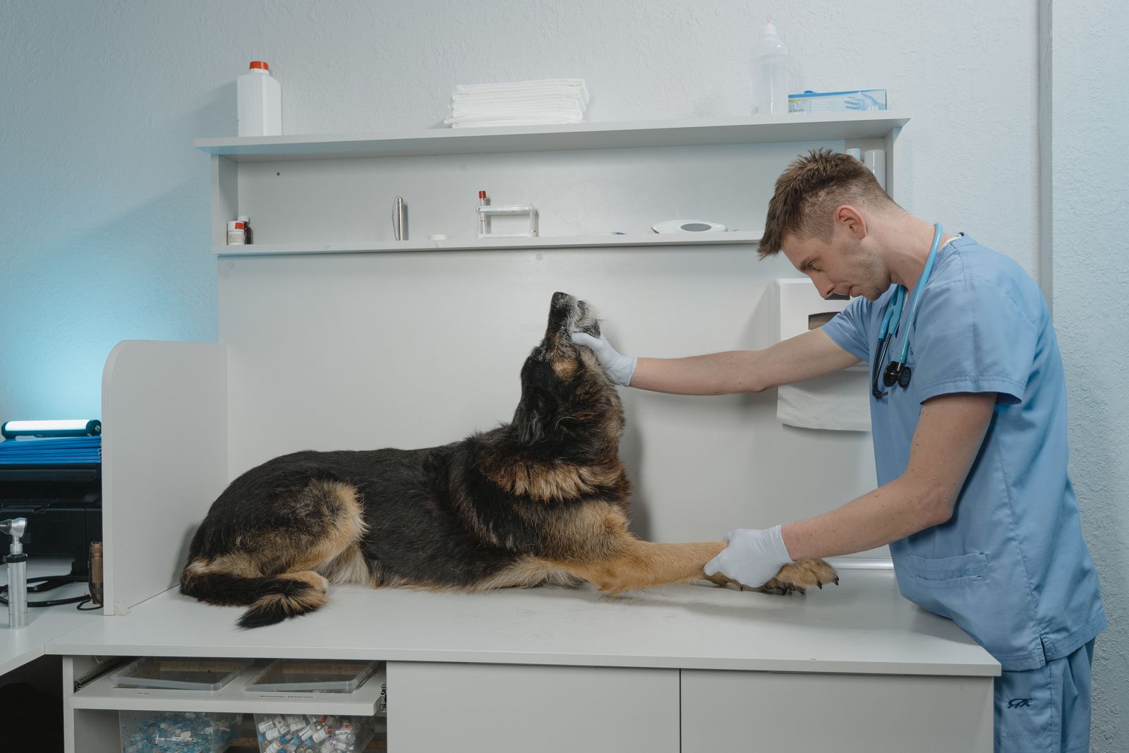 De wachtruimte van de kliniek